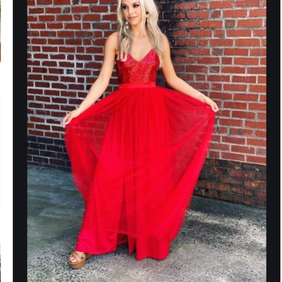 Queen of Hearts red sequin dress - Picture 3 of 5